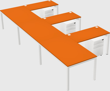 L-shaped desk