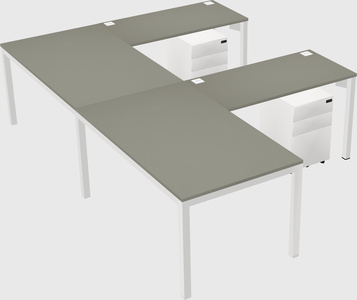 L-shaped desk