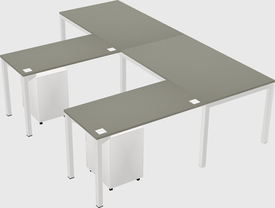 L-shaped desk