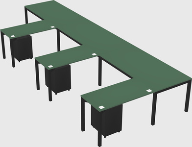 L-shaped desk