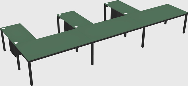 L-shaped desk
