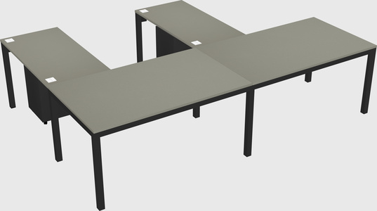 L-shaped desk