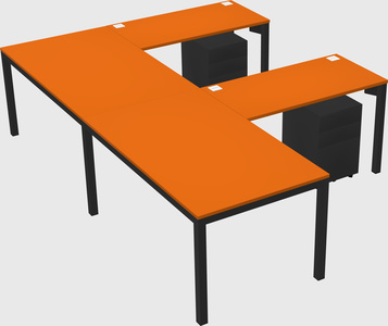 L-shaped desk