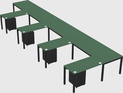 L-shaped desk