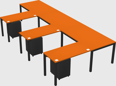 L-shaped desk