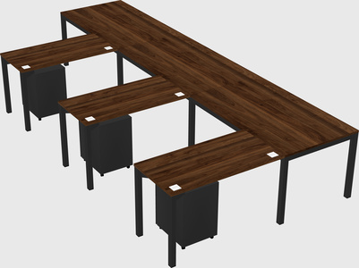 L-shaped desk