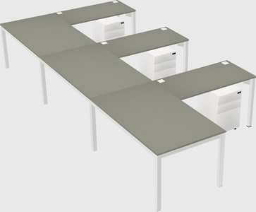 L-shaped desk