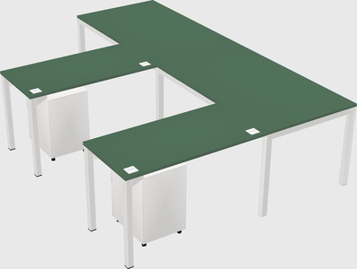 L-shaped desk