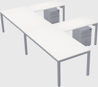 L-shaped desk