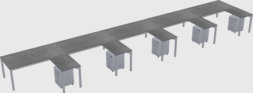 L-shaped desk
