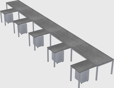 L-shaped desk