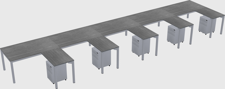 L-shaped desk
