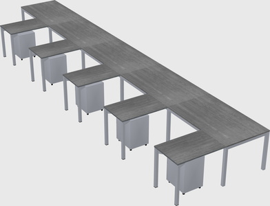 L-shaped desk