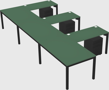 L-shaped desk