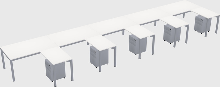L-shaped desk