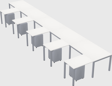 L-shaped desk