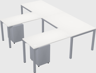 L-shaped desk