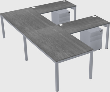 L-shaped desk