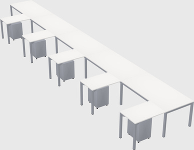 L-shaped desk