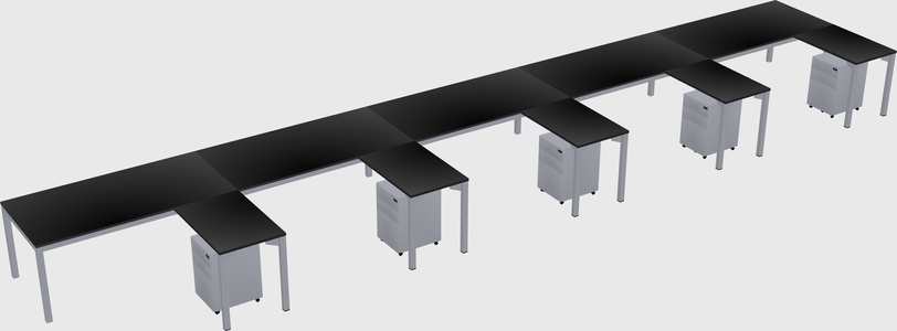 L-shaped desk