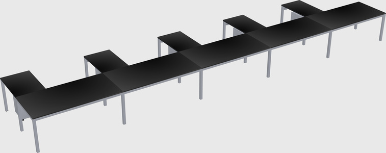 L-shaped desk