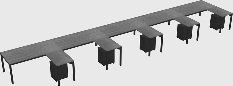 L-shaped desk