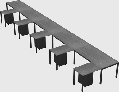 L-shaped desk