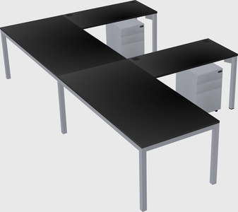 L-shaped desk