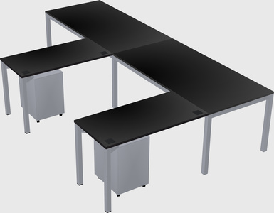 L-shaped desk