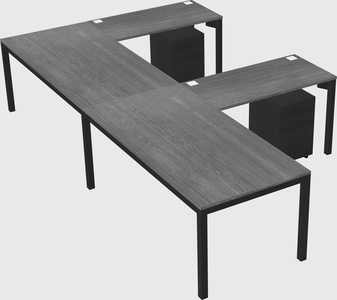 L-shaped desk