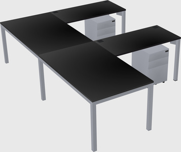 L-shaped desk