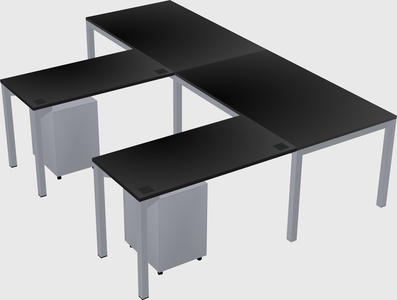 L-shaped desk