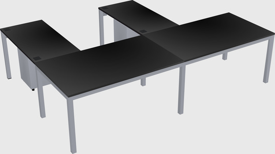 L-shaped desk