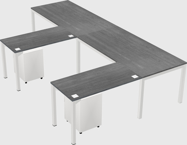 L-shaped desk