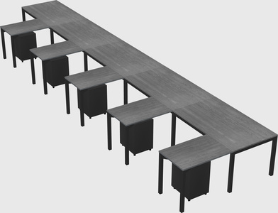 L-shaped desk