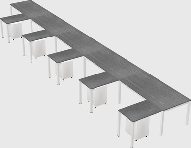 L-shaped desk