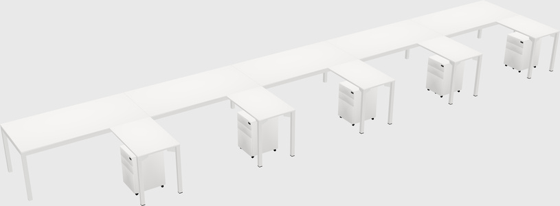 L-shaped desk