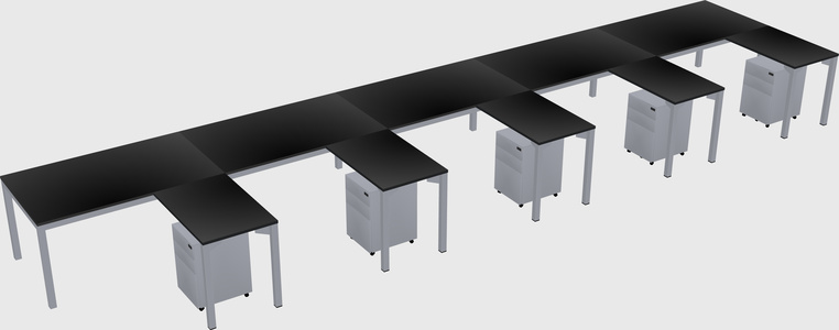 L-shaped desk