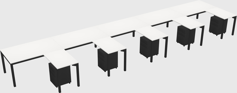 L-shaped desk