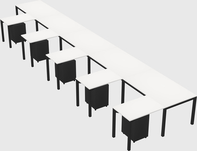 L-shaped desk