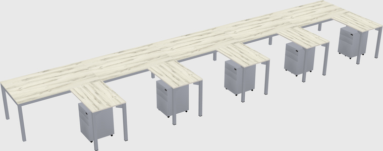 L-shaped desk