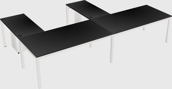 L-shaped desk