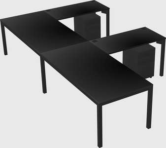 L-shaped desk