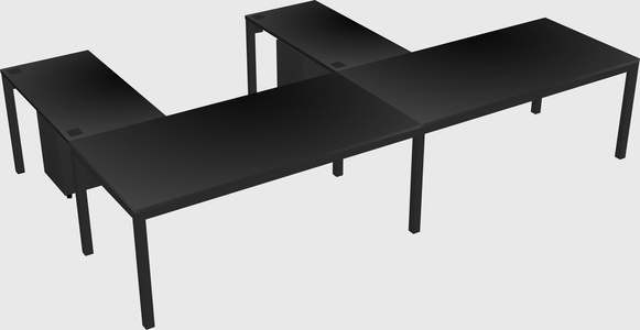 L-shaped desk