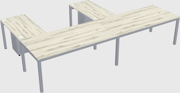 L-shaped desk