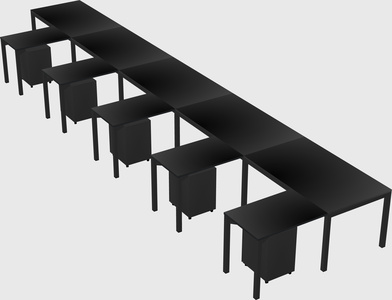 L-shaped desk