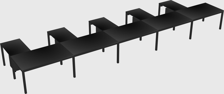 L-shaped desk