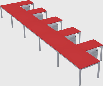 L-shaped desk