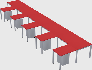 L-shaped desk
