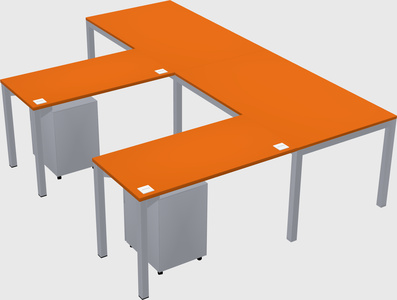 L-shaped desk